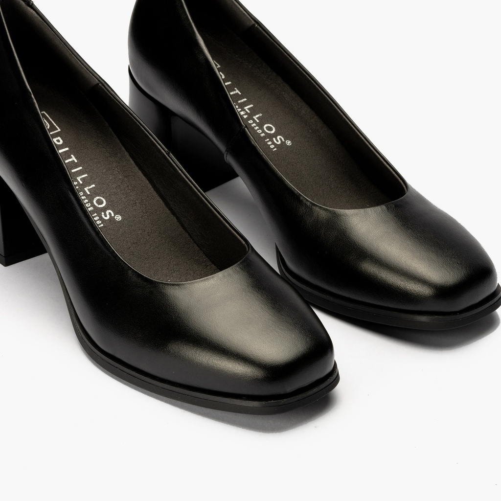 Zapato de Salón Mujer Tacón Alto Negro (5)
