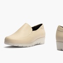 Mocasín Mujer Cuña Baja Beige (4)