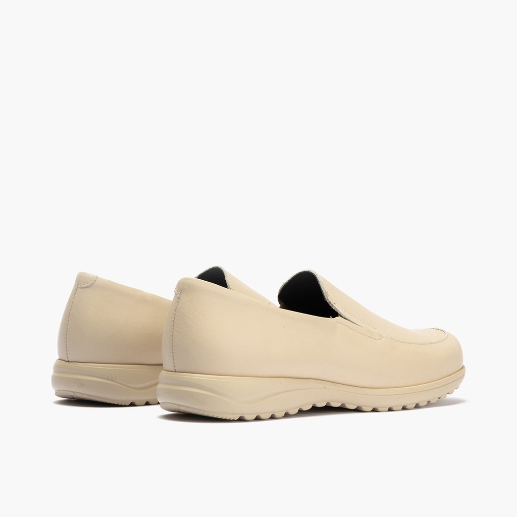 Mocasín Mujer Cuña Baja Beige (3)