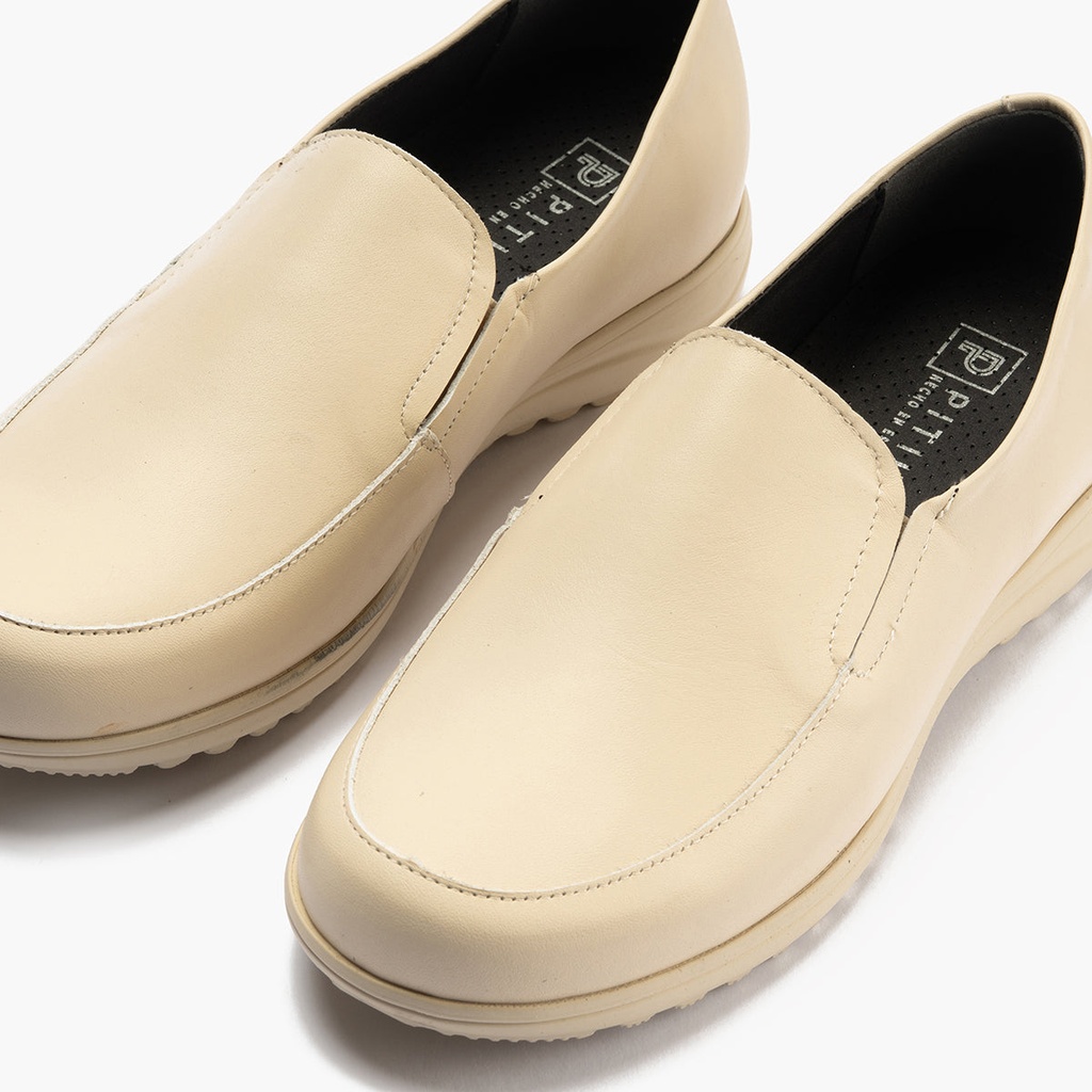 Mocasín Mujer Cuña Baja Beige (4)