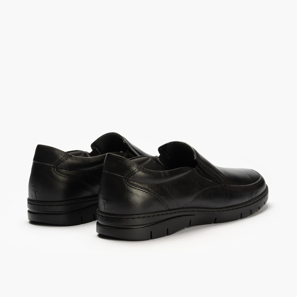 Mocasín Hombre Piel Negro (4)