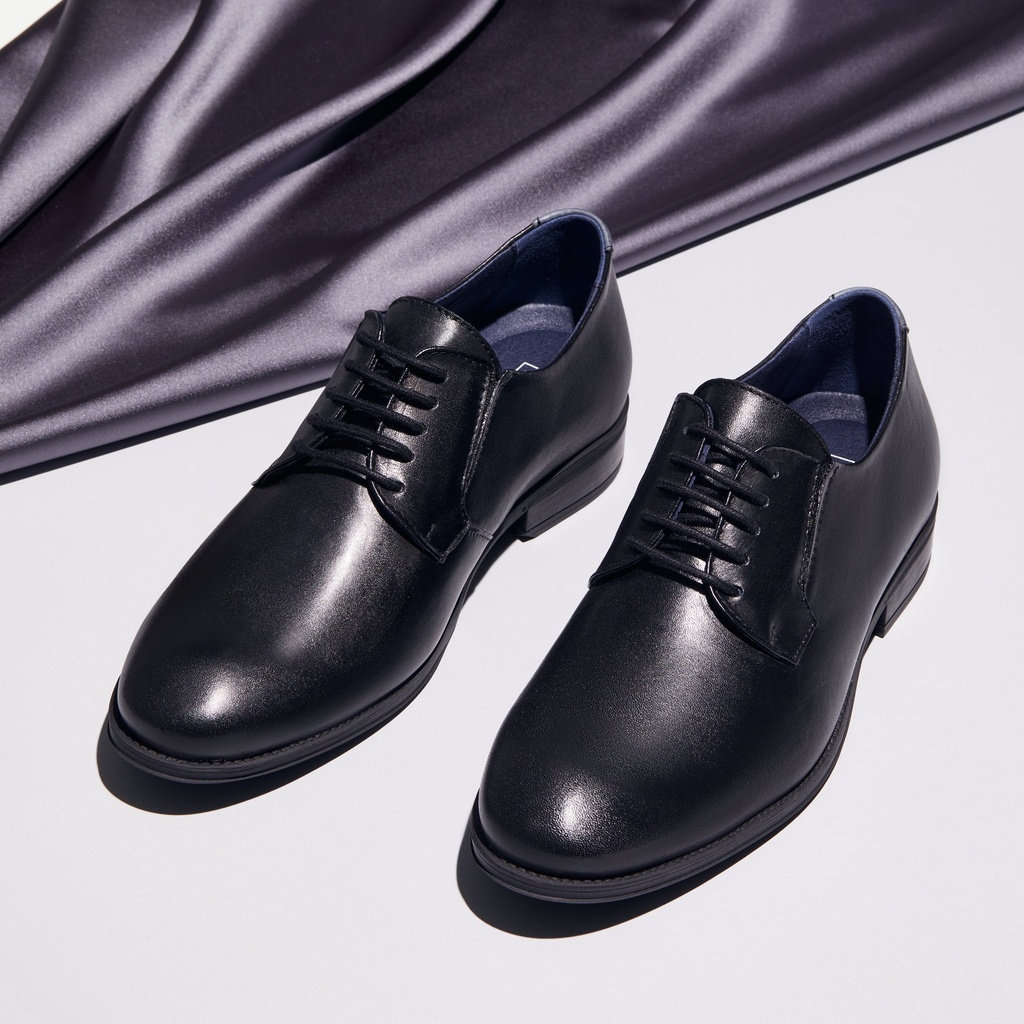 Zapato Blucher Tacón Hombre Negro (1)