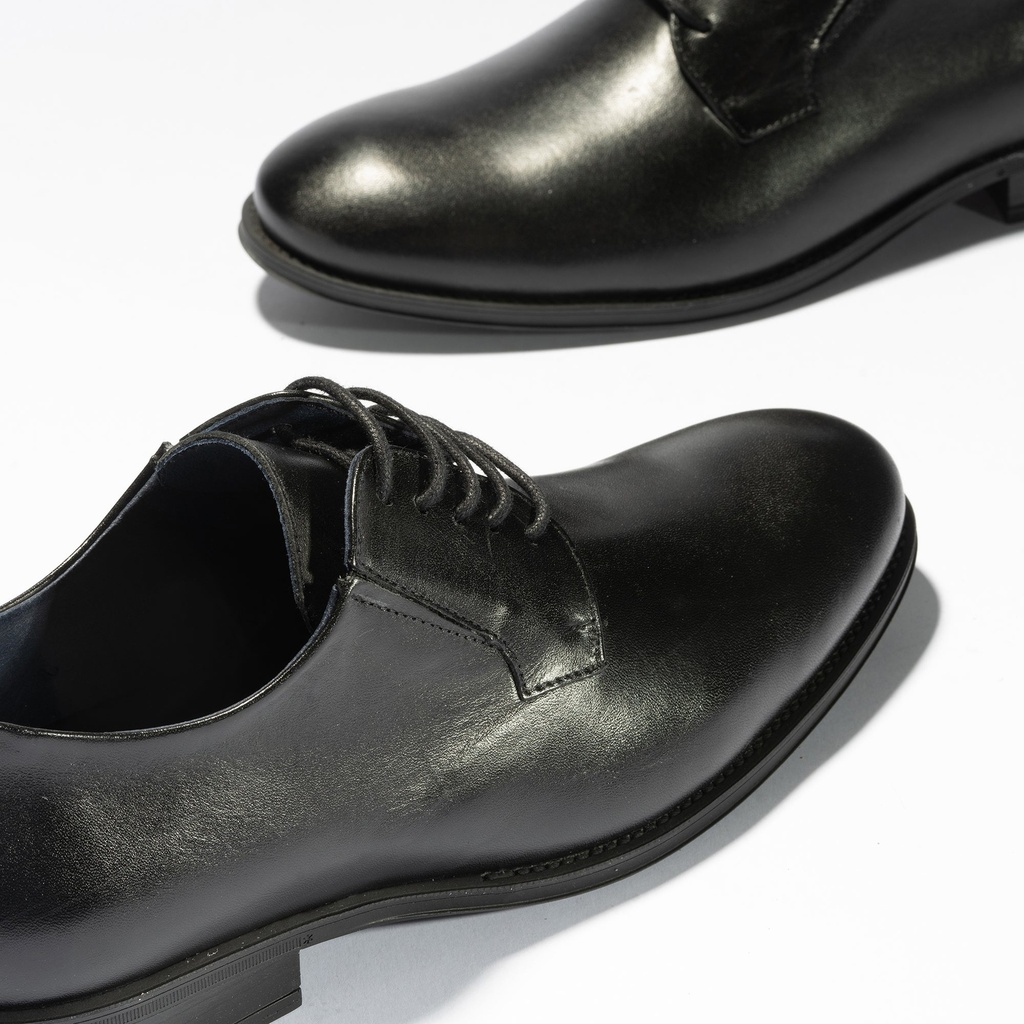 Zapato Blucher Tacón Hombre Negro (4)