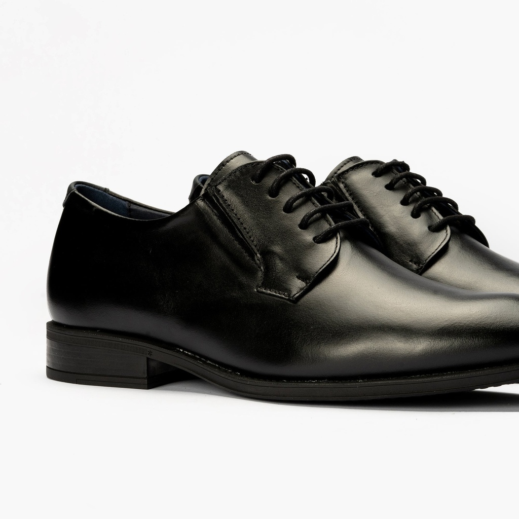 Zapato Blucher Tacón Hombre Negro (6)