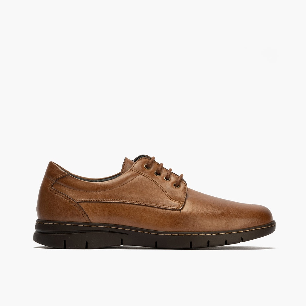 Zapato Blucher con Cordones Hombre Marrón Claro (1)