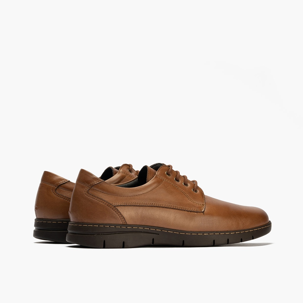 Zapato Blucher con Cordones Hombre Marrón Claro (4)