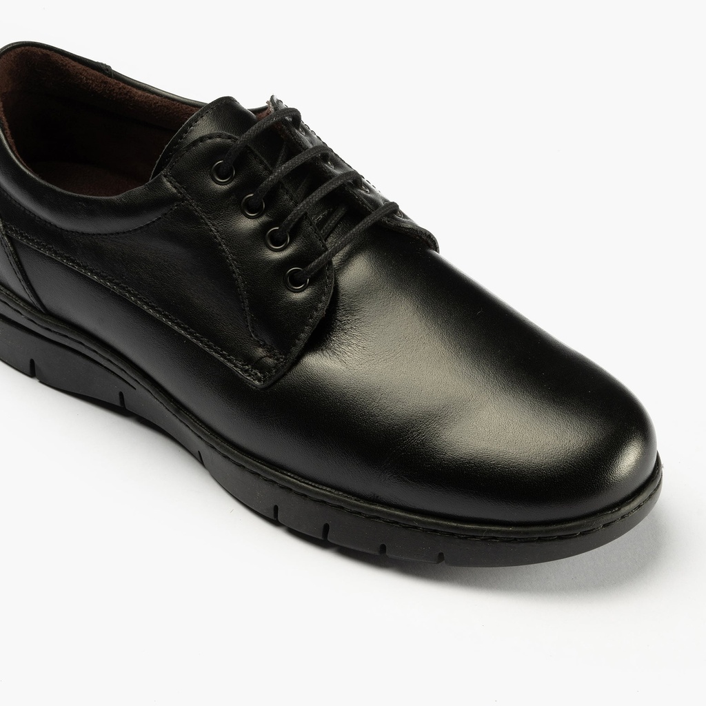 Zapato Blucher con Cordones Hombre Negro (6)