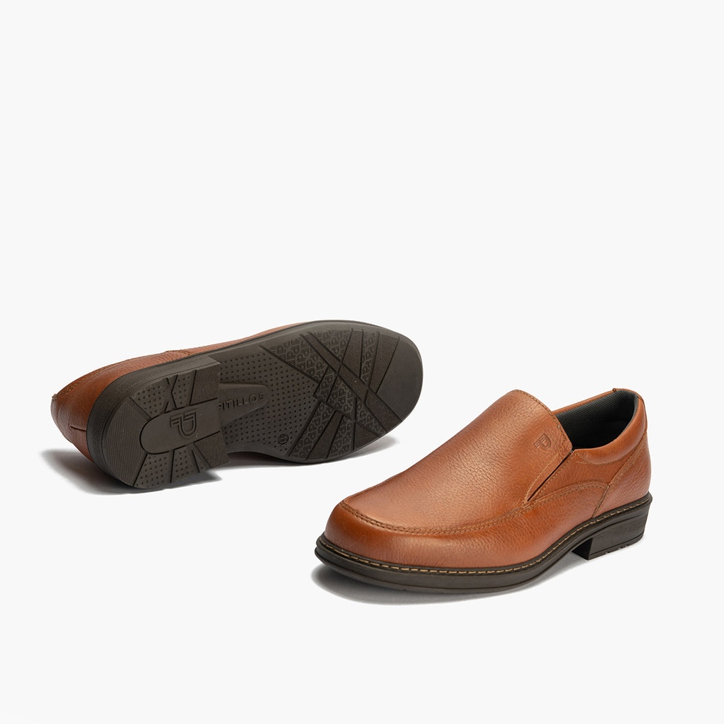 Manoletina Hombre con Elásticos Piel Cuero (3)