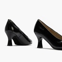 Zapato de Salón Mujer Stiletto Negro de Tacón Alto en Piel Charol (4)