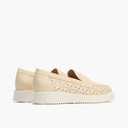 Mocasin picados mujer en piel napa CREMA (3)
