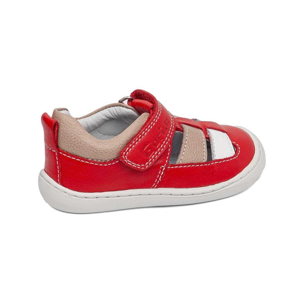 75901 | Oinak Barefoot Rojo Blanco Beig 75901 | Oinak Barefoot Rojo Blanco Beig GORILA RESPETUOSO ZAPATOS BAREFOOT PARA PEQUES, ¡AVENTURAS GIGANTES! FAVORECE EL DESARROLLO DEL PIE GORILA (2)