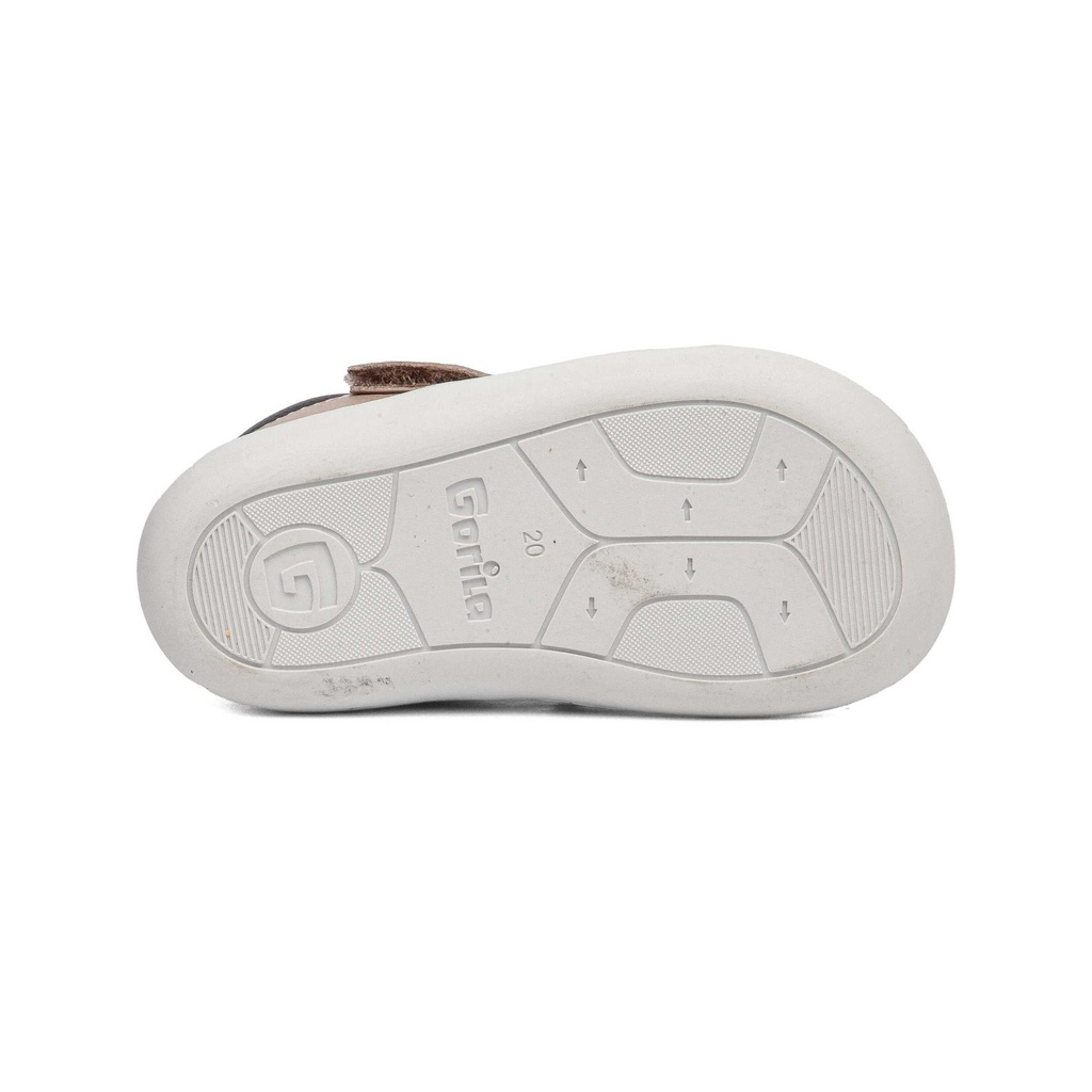 75901 | Oinak Barefoot Beig Blanco Azul 75901 | Oinak Barefoot Beig Blanco Azul GORILA RESPETUOSO ZAPATOS BAREFOOT PARA PEQUES, ¡AVENTURAS GIGANTES! FAVORECE EL DESARROLLO DEL PIE GORILA (3)