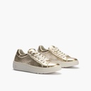 Basket con picados mujer en piel laminado ORO (1)