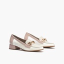 Mocasin con adorno metal mujer en piel charol ROSA (2)