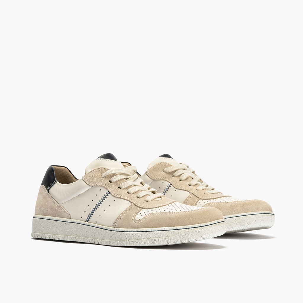 Deportivo para hombre en piel serraje y piel napa Oliva (1)