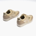 Deportivo plano en piel napa combinada Crema (2)