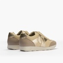 Deportivo plano en piel napa combinada Crema (4)