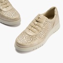 Zapato deportivo de mujer con cordones elásticos Oro (3)