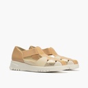 Zapato deportivo de mujer con velcro Taupe (2)