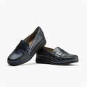 Mocasín plano con antifaz en piel napa fantasía y piel napa con acabados metalizados Marin (2)