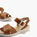 Sandalia deportiva con cruzados y pulsera Cuero (3)