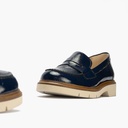 Mocasin mujer en piel charol MARINO (2)