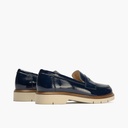 Mocasin mujer en piel charol MARINO (4)