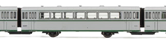 RENFE, set de 3 unidades, automotor diésel "Ferrobus", serie 591.300, decoración original, ép. III (1)