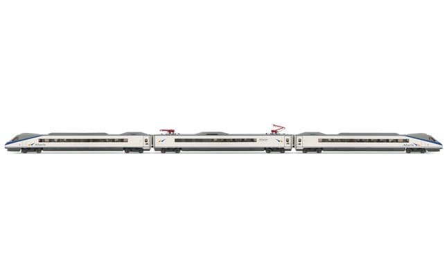 RENFE, set de 3 unidades, automotor S-490 “Alaris” Grandes lineas, Azul blanco, ép. V, con decoder de sonido (1)