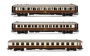 RENFE, set de 3 coches "Al-Andalus", compuesto de 2 x coches WL ex CIWL y 1 x coche 7100, ép. IV - 70° Aniversario Electrotren (1)
