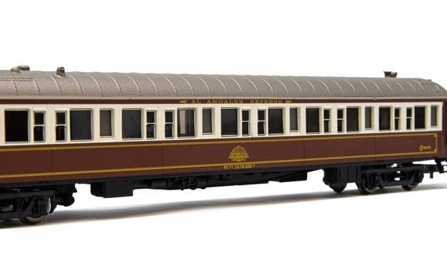 RENFE, set de 3 coches "Al-Andalus", compuesto de 2 x coches WL ex CIWL y 1 x coche 7100, ép. IV - 70° Aniversario Electrotren (3)