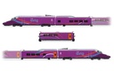 RENFE, set principal de 5 unidades del tren de alta velocidad "AVLO", decoración violeta, ép. VI, con decoder de sonido (1)