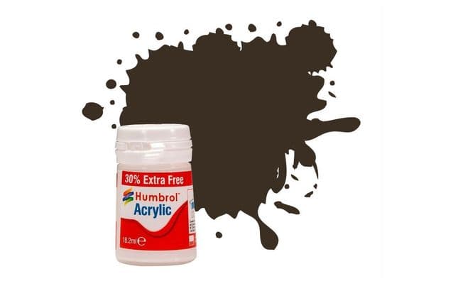 Acrylic Paint: 10 - Service Brown - Gloss - (14ml + 30% Extra Free Pot) (1)