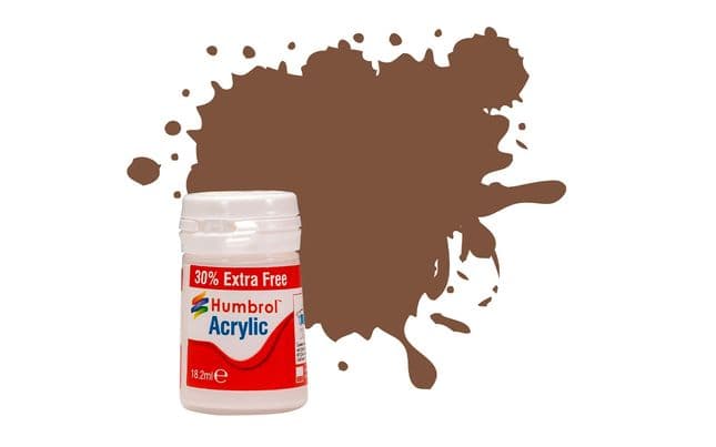 Acrylic Paint: 186 - Brown - Matt - (14ml + 30% Extra Free Pot) (1)