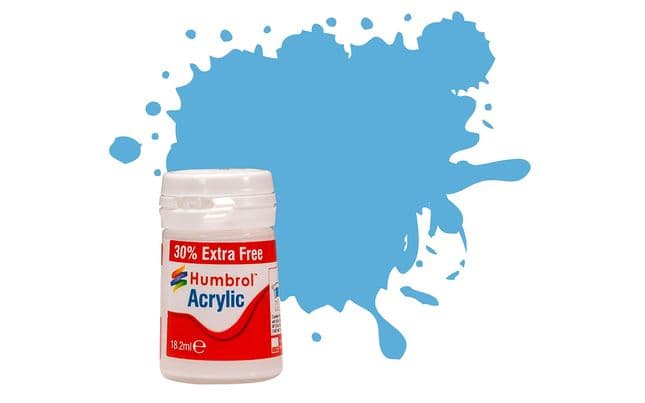 Acrylic Paint: 47 - Sea Blue - Matt - (14ml + 30% Extra Free Pot) (1)