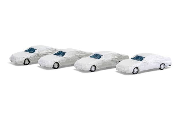 Load: 4 luxury class cars with white transport cover (2)