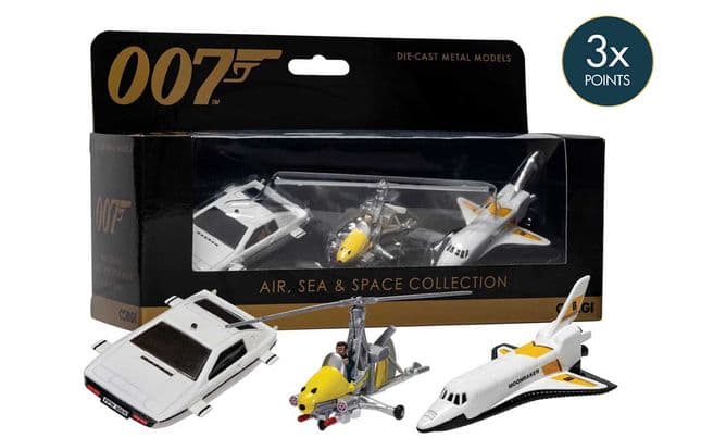 James Bond Air, Sea & Space Collection Triple Pack (Space Shuttle, Gyrocopter, Lotus Esprit) (3)