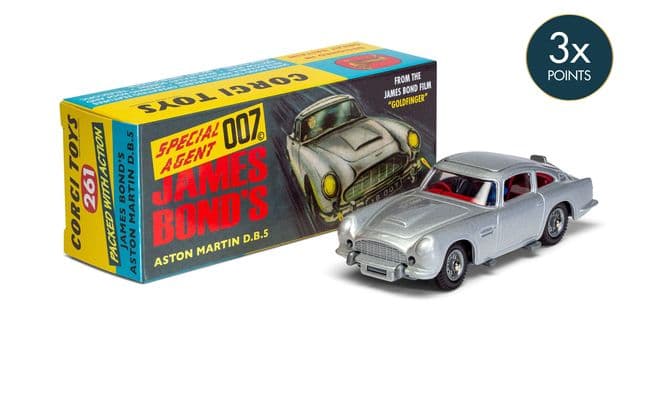 Corgi Toys 261 - Original James Bond Aston Martin DB5 (Reissue, Silver) (1)