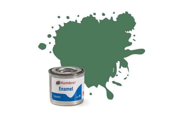 Enamel Paint: 101 - Mid Green - Matt - (14ml) (1)