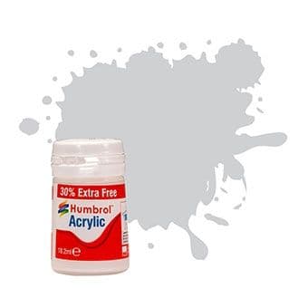 Acrylic Paint: 11 - Silver - Metallic - (14ml + 30% Extra Free Pot) (1)