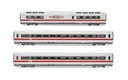 DB AG, set di 3 carrozze aggiuntive ICE 1 BR 401, livrea bianca/rossa, composto da 1 carrozza ristorante e 2 carrozze di 2a classe, Tz 157 "Landshut, ep. VI (1)
