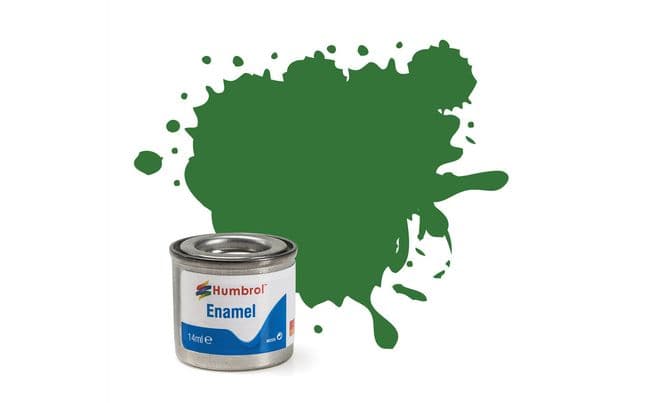 Enamel Paint: 131 - Mid Green - Satin - (14ml) (1)