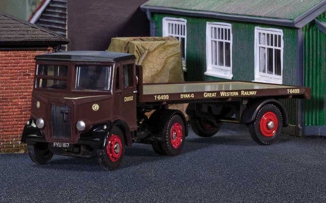 Thornycroft Nippy Flatbed Trailer - GWR (1)