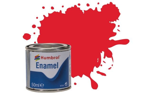 Enamel Paint: 19 - Bright Red - Gloss - (50ml) (2)