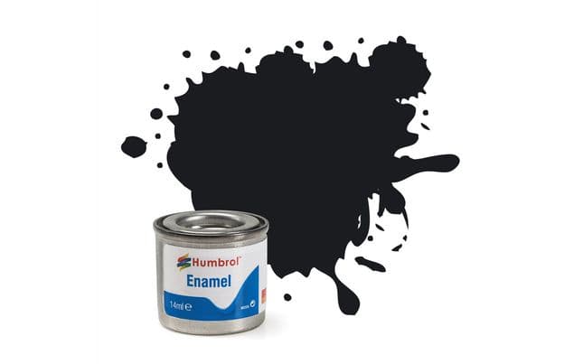 Enamel Paint: 21 - Black - Gloss - (14ml) (1)