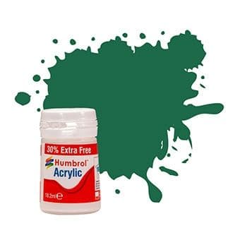 Acrylic Paint: 30 - Dark Green - Matt - (14ml + 30% Extra Free Pot) (1)