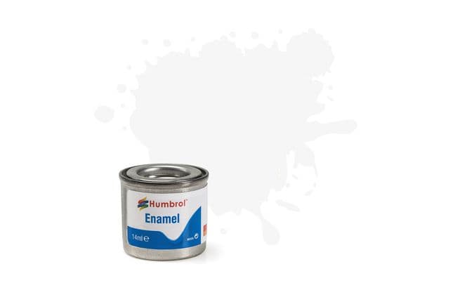 Enamel Paint: 34 - White - Matt - (14ml) (1)