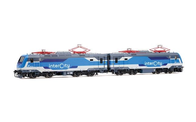 FS Trenitalia, set di 2 unità E.464 entrambe motorizzate, nuova livrea Intercity, blu/grigio chiaro (1)