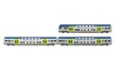 FS Trenitalia, set di 3 carrozze Vivalto, livrea DPR con vecchio logo Vivalto, composto da 1 carrozza pilota e 2 carrozze intermedie, ep. VI (1)