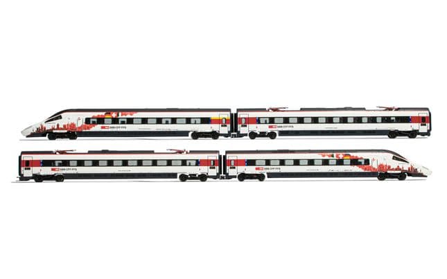 Lima Expert (H0 1:87) SBB, 4 unità di set di base di classe EMU RABe 503 in livrea bianca, contiene 2 powerheads (uno dei quali guidati) e 2 carrozze intermedie, periodo VI (1)